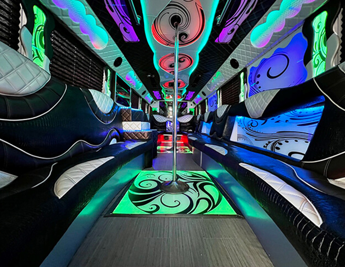 party bus dancing floors