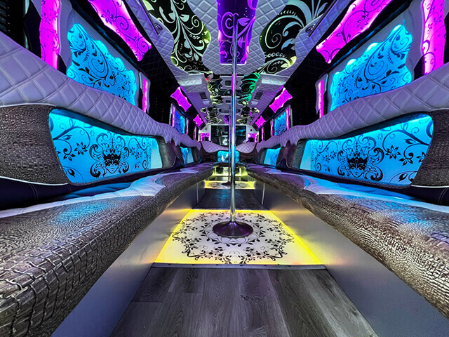 Party bus dance flooring