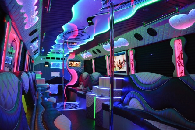 party bus dance poles